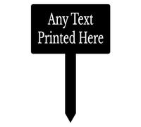 1stclassgifts Personalised Garden Stake Spike Marker Tree Marker Sign (Black, 19cm x 28.7cm, Aluminium)