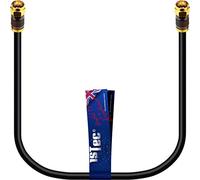 1STec 1 Metre Short Virgin Media Black Isolator Wall Box 1m Link Lead for connecting to 2 or 3 Way Splitters V6 Digital Set Top Boxes or Broadband Cable Modems (100 cm Lead, Black)