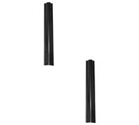 1STec 2 x 40cm Black external use cable riser guard for protecting outdoor Telephone Data Electrical wires hoses or pipes up to 25mm thick. Screw to wall capping prevents cuts vandalism or pet damage