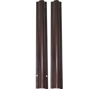 1STec 2 x 60cm Brown external use cable riser guard for protecting outdoor Telephone Data Electrical wires hoses or pipes up to 25mm thick. Screw to wall capping prevents cuts vandalism or pet damage