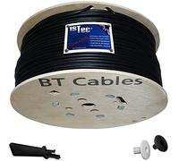 1STec 200m Drum of Genuine BT CW1420 Dropwire 15 Overhead 4 Pair 8 Solid Copper Cores for Outdoor Telephone Drop Wire Main Line British Cable + 2 Entry Grommets + IDC Insertion Tool (200 Metre Roll)