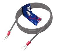 1STec 3m Turntable Record Player Earth Grounding Wire to Stop Feedback Humming or Buzzing Hum (3 Metre, Grey)