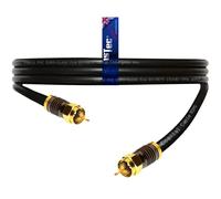 1STec 4 Metre Short Virgin Media Black Isolator Wall Box 4m Link Lead for connecting to 2 or 3 Way Splitters V6 Digital Set Top Boxes or Broadband Cable Modems (400 cm Lead)