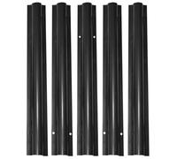1STec 5 x 60cm Black external use cable riser guard for protecting outdoor Telephone Data Electrical wires hoses or pipes up to 19mm thick. Screw to wall capping prevents cuts vandalism or pet damage