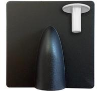 1STec Black Brick External Drill Damage Weather Shield Cover + Internal Hole Tidy Cable Bush Kit for up to 7mm Coaxial TV Alarm/Telephone Wire RG59 Coax CCTV Low Voltage Garden Lights & Power Leads