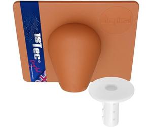 1STec Brick Brown External Drill Damage Weather Shield Cover + Internal Hole Tidy Cable Bush Kit for up to 7mm Coaxial TV Alarm/Telephone Wire RG59 Coax CCTV Low Voltage Garden Lights & Power Leads