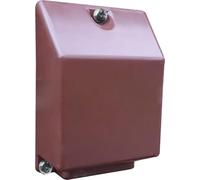 1STec BT Openreach 101A Brown outdoor underground cable protection capping cover for connecting to BT 25 or Bend No. 4 Protects the wall entry point and telephone broadband drop wire feed from damage