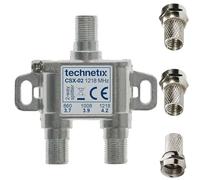 1STec Genuine 2 Way Y Splitter for TiVo V6 Digital Set Top Box or Superhub 3 Internet Modem Router. 5-1218MHZ splitter also for Freeview DVB-C/T2/S 5-1000MHZ (2-Way Splitter)