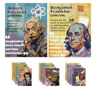 1step2dream Science Poster Classroom Set: 15 Vibrant 11x14 Educational Wall Art Featuring Famous Scientists - Ideal for Middle School, Science Labs & Bulletin Boards