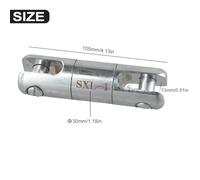 1T 3T 5T Alloy Steel Cable Pulling Swivel for Wire Line Rope with Ball Bearing, Rotary Connector for Power Transmission and Underground Cable Traction 1T