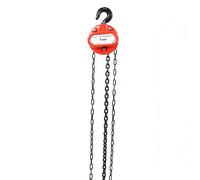 1T Chain Block Hoist, Hardened Alloy Steel Compact Garage Car Engine Heavy Load Lifting Tool with Hook, Lifting Height for Workshop Garage Gactories