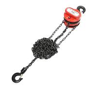 1T Chain Puller Block Fall Chain Hoist Manual Hand Engine Lever Ratchet Hoist Winch Hand Tools Lifting Chain with Hook for Garage Car