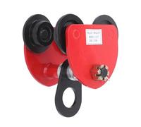 1T Manual Sliding Trolley, Push Beam Trolley, 65-95mm Width Adjustable | Iron+Cast Iron, Manual Trolley for Construction Sites, Docks, Factories, Warehouses, 20x19x24.5cm