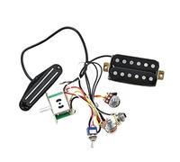 1T1V 3 Way Push Pull Switches Wiring Harness Prewired Guitar Wiring Harness With Double Hot Rails Humbucker Pickup Set