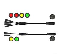 1T2 cable for mountain bike eBike with 8 pin to 5 pin display and 3 pin throttle grip, fits Quantum controllers and compatible waterproof motors (1T2 295mm)