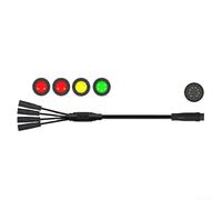 1T4 Cable Assembly Designed for Mountain Bike E-Bikes with 8-Pin to Display Interface Brake Lever Red Terminals and Throttle Path (1T4 295mm)