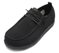 1TAZERO Extra Wide Shoes for Men - Wide Diabetic Shoes for Men Wide Toe Box Shoes for Men Walking Shoes Wide Width for Neuropathy Swollen Feet Shoes with Arch Support, B02black, 10.5