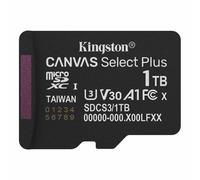 Kingston Canvas Select Plus microSD Memory Card 1TB micSDXC Gen3 150R A1 Single Pack w/o ADP - SDCS3/1TBSP