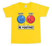 1Tee Boys Be Positive Science T-Shirt Yellow 9-11 Years