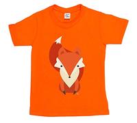 1Tee Boys Cartoon Geometric Fox T-Shirt Orange 3-4 Years