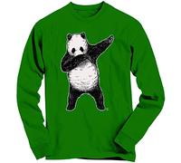 1Tee Boys Dabbing Panda Sweatshirt Jumper Green 9-11 Years