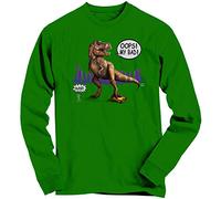 1Tee Boys Dinosaur Crushing Car 'Oops My Bad' Sweatshirt Jumper