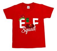 1Tee Boys Elf Squad T-Shirt Red 7-8 Years