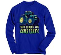 1Tee Boys Here Comes The Big Guy Tractor Sweatshirt Jumper Royal Blue 12-14 Years