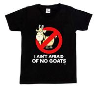 1Tee Boys I Ain't Afraid of No Goats T-Shirt Black 3-4 Years