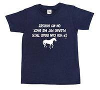 1Tee Boys If You Can Read This Put Me Back On My Horse T-Shirt Navy Blue 5-6 Years