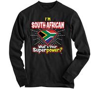 1Tee Boys I'm South African What's Your Superpower Sweatshirt Jumper Black 12-14 Years