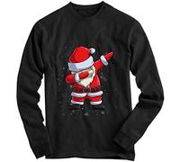 1Tee Boys Santa Dabbing Dab Sweatshirt Jumper Black 7-8 Years