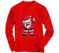 1Tee Boys Santa Dabbing Dab Sweatshirt Jumper Red 7-8 Years