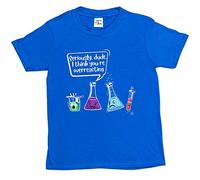 1Tee Boys Seriously Dude I Think You're Overreacting Chemistry T-Shirt Royal Blue 12-14 Years