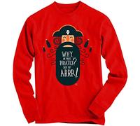 1Tee Boys Why are Pirates Pirates? Cause They ARR Sweatshirt Jumper Red 5-6 Years