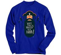 1Tee Boys Why are Pirates Pirates? Cause They ARR Sweatshirt Jumper Royal Blue 5-6 Years