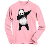 1Tee Girls Dabbing Panda Sweatshirt Jumper Baby Pink 9-11 Years
