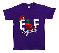 1Tee Girls Elf Squad T-Shirt Purple 7-8 Years