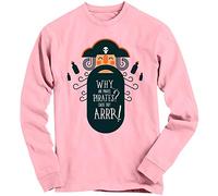 1Tee Girls Why are Pirates Pirates? Cause They ARR Sweatshirt Jumper Baby Pink 12-14 Years