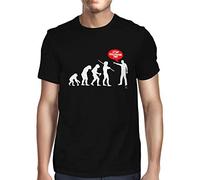 1Tee Mens Ape Human Evolution Stop Following Me T-Shirt Black Small