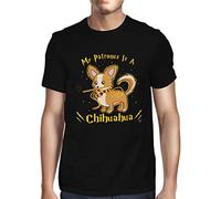 1Tee Mens My Patronus is A Chihuahua Dog T-Shirt Black XXXXX-Large