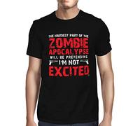 1Tee Mens The Hardest Part of A Zombie Apocalypse T-Shirt