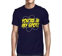 1Tee Mens You're in My Spot T-Shirt Navy Blue Large