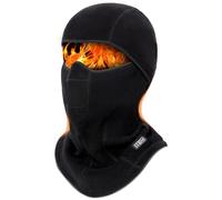 1TG Tactical Winter Balaclava, Ski Mask Warm Face Mask Thermal Snood Windproof Face Cover for Cold Weather Winter Skiing Snowboarding Motorcycling Ice Fishing Men Women, Black, XL