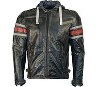 1TL400/52 - Richa Toulon Leather Motorcycle Jacket 42 Black Red