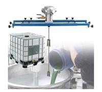 1Ton 1HP Tank Paint Mixer, Pneumatic Agitator with Support Hanger, Coat Mixer Bracket Air Agitator Stirring Machine, for Ink, Dissolver