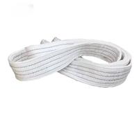 1Tx3M 2Tx1M Industrial Lifting Belt Wear Resistant White Flat Trailer Sling Crane Hoisting Cargo Polyester(1T X 1M)
