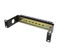 1U DIN Rail Bracket for 10 Inch Data Networking Rack Cabinet Mount Accessories Black