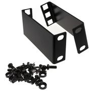 1U Rack Mount Data Cabinet Recessing Bracket with Cage Nuts 100mm Deep