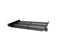1U Server Rack Shelf 10 Inches Deep Heavy Duty Steel Bracket for 19 Inch Network Cabinet Computer Rack Mount